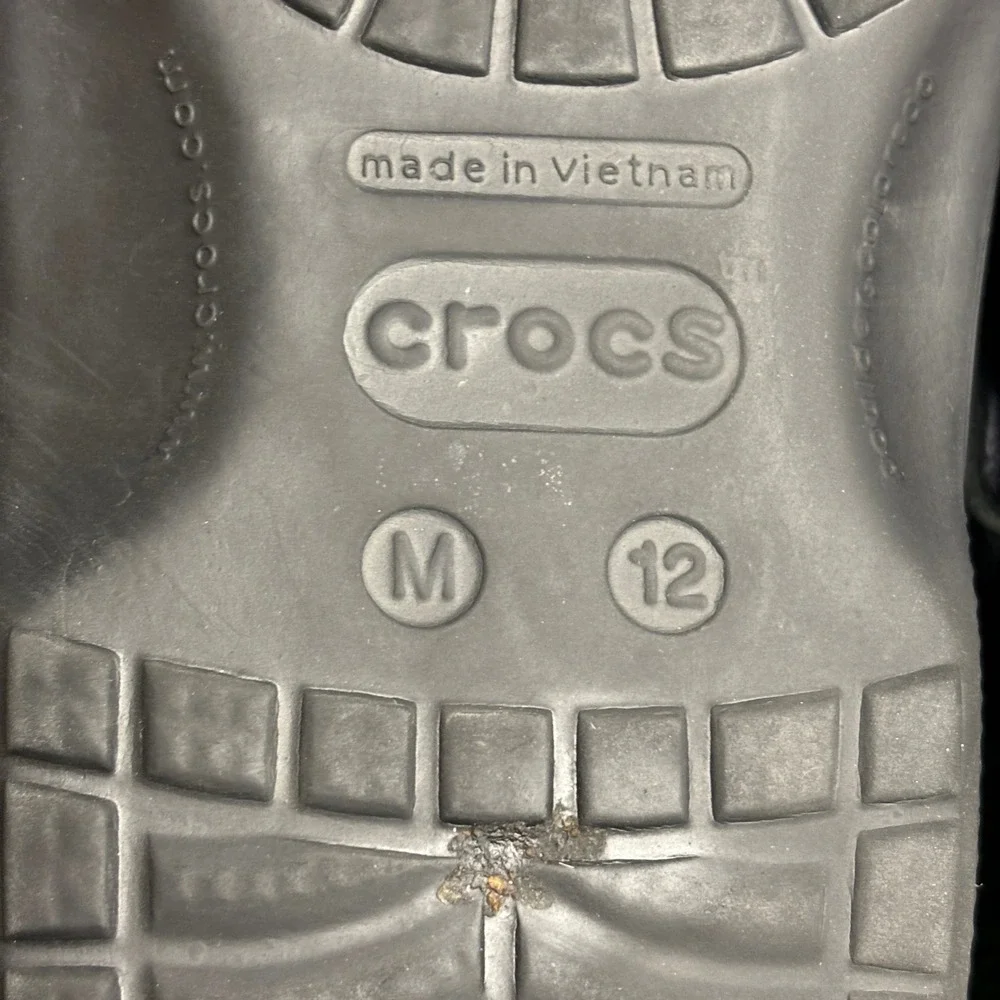 Crocs Yukon Vista II Clog Adjustable Strap Comfort Outdoor Mule Black Mens 12